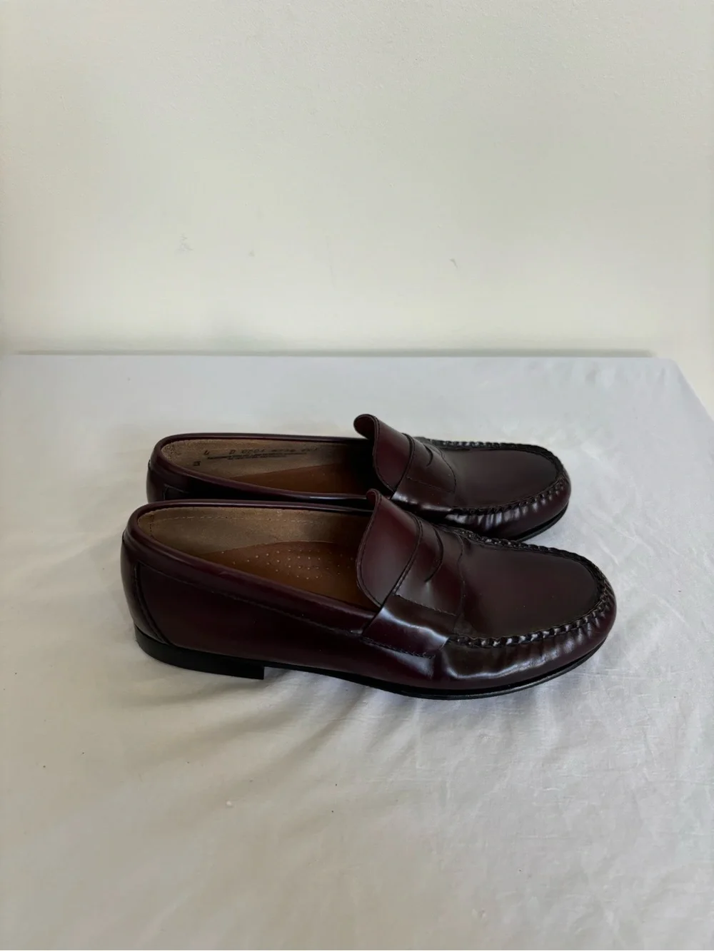 GH Bass Freshman Youth Loafers Burgundy Size 4